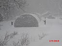 Rescuing the hoop house from the 2010 blizzard